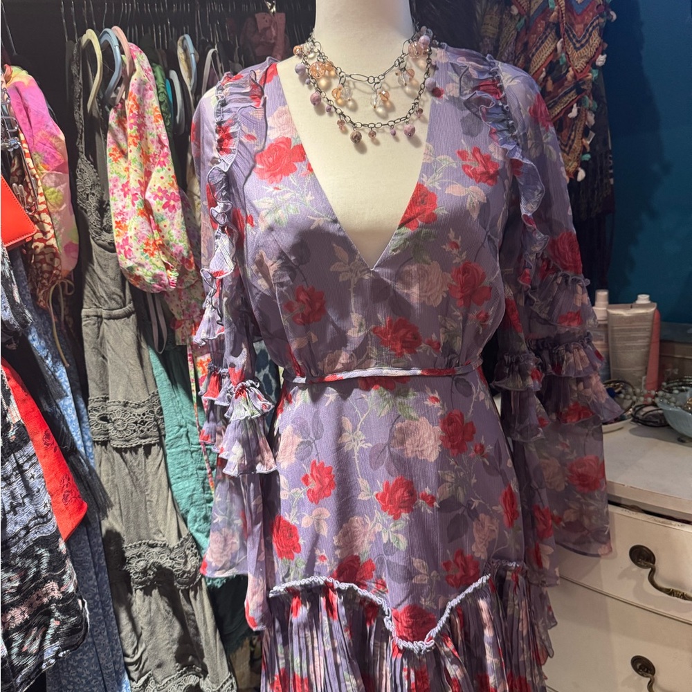REVOLVE BRAND - Tallulah S Boho Floral Long Sleeve Dress